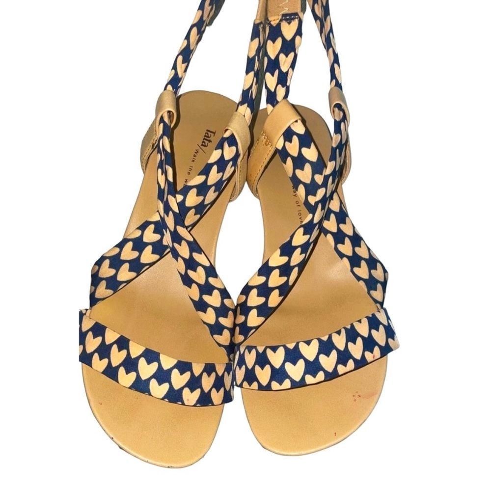 Tata Strappy Heart Wedges